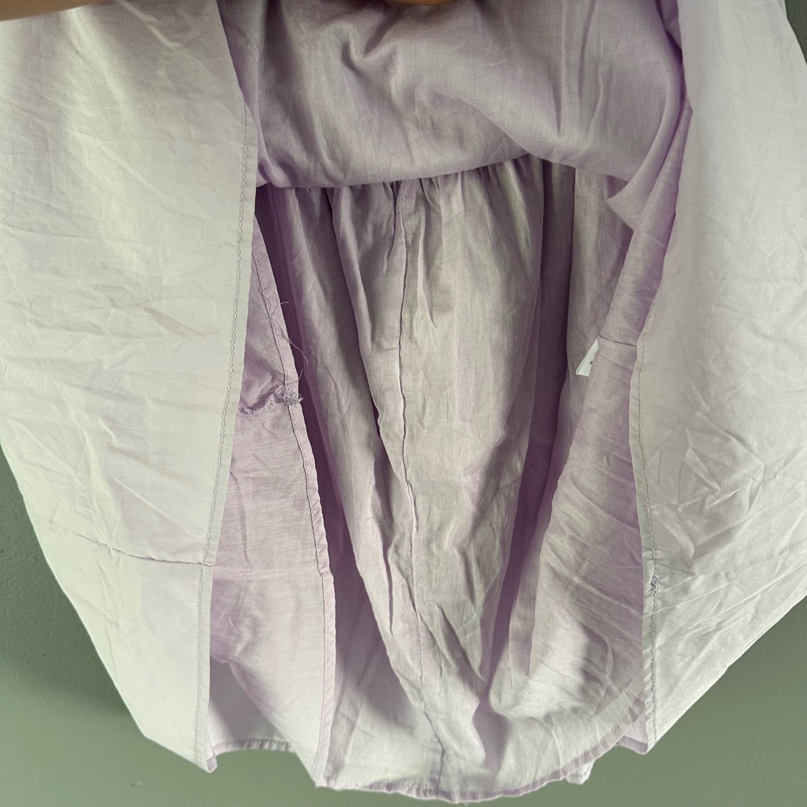 Altar’d State Lavender Purple Open Back Bubble Sleeve Mini Dress NWT LARGE