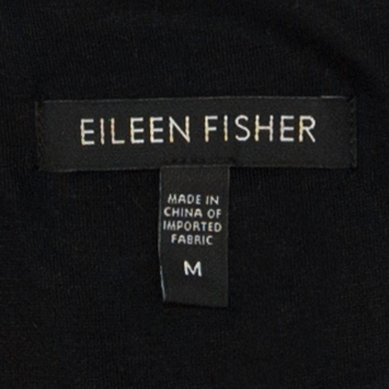 Eileen Fisher Lyocell Silk Blend Jersey Knit Flare Tank Dress Size Medium