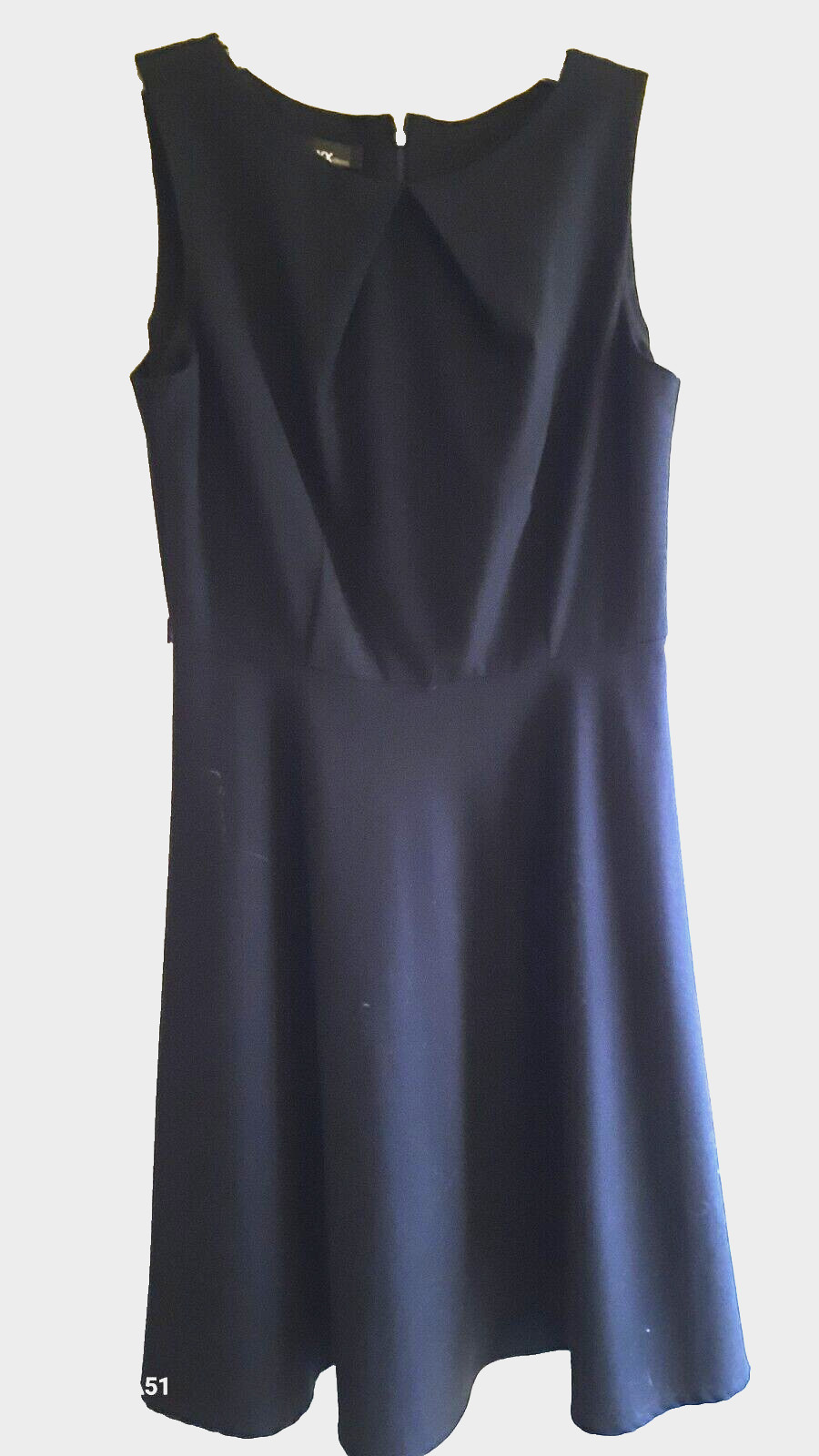 ALYX Slvls Dress – 8 – Scoop Neck w/Inverted Pleat, Seamed Waist, A-Line, Zipper