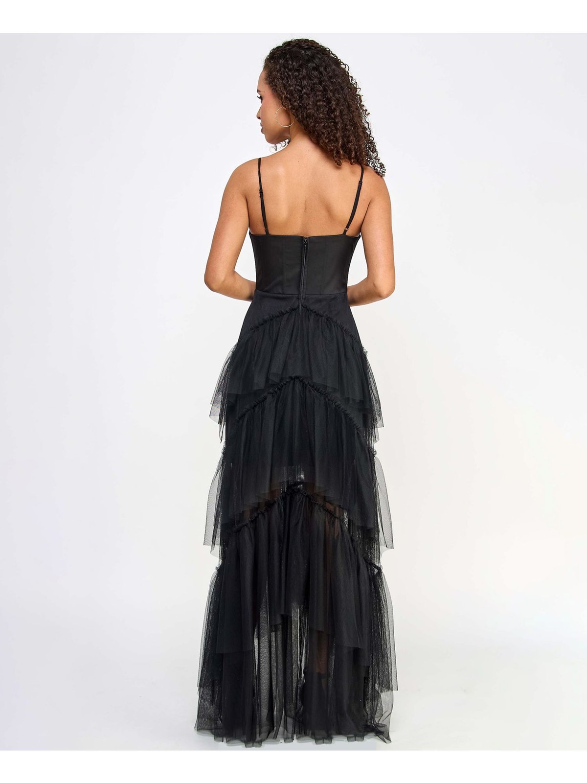 CITY STUDIO Womens Spaghetti Strap Full-Length Formal Gown Dress