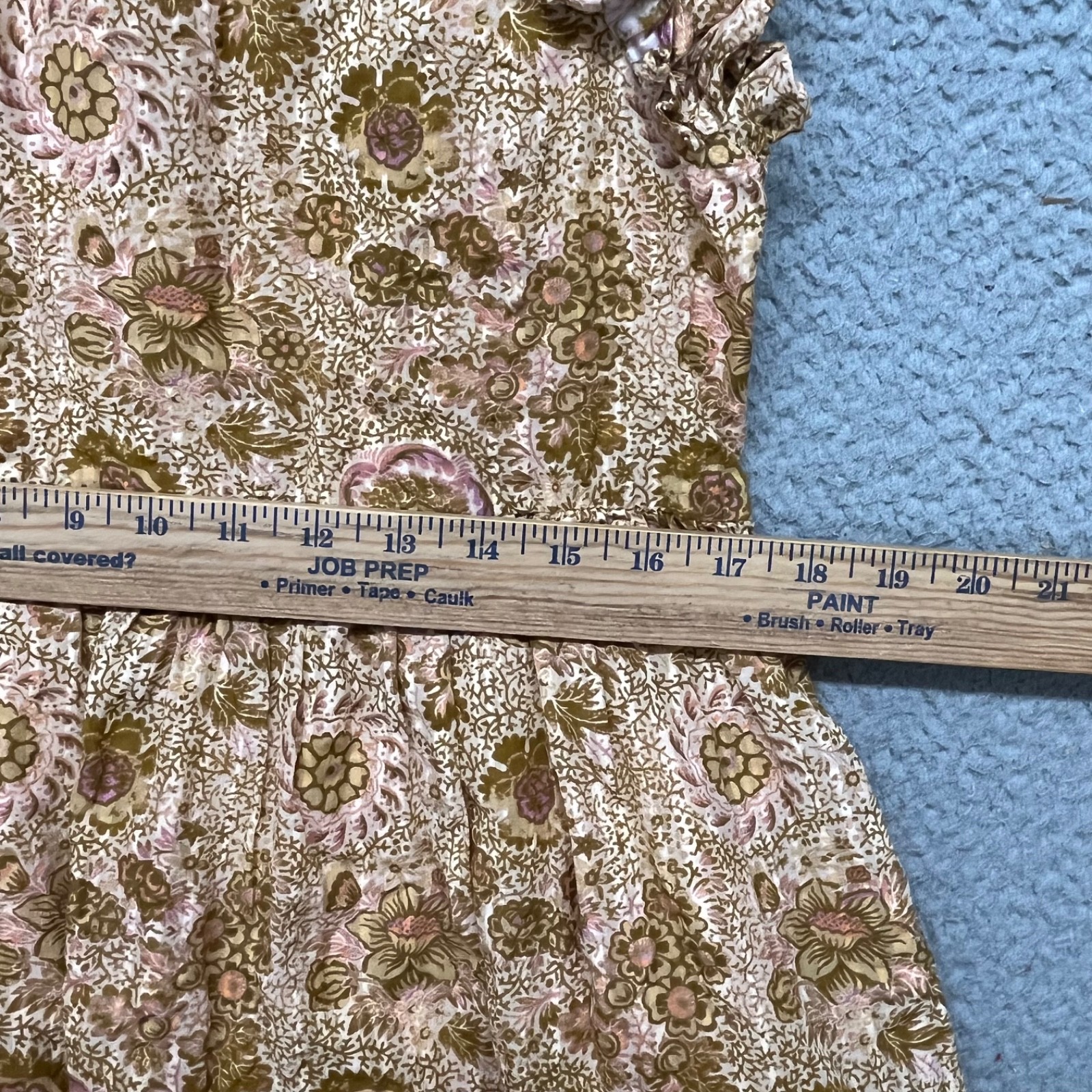 Ulla Johnson Dress Womens 2 Floral Adele Flutter Sleeve Layered Pockets