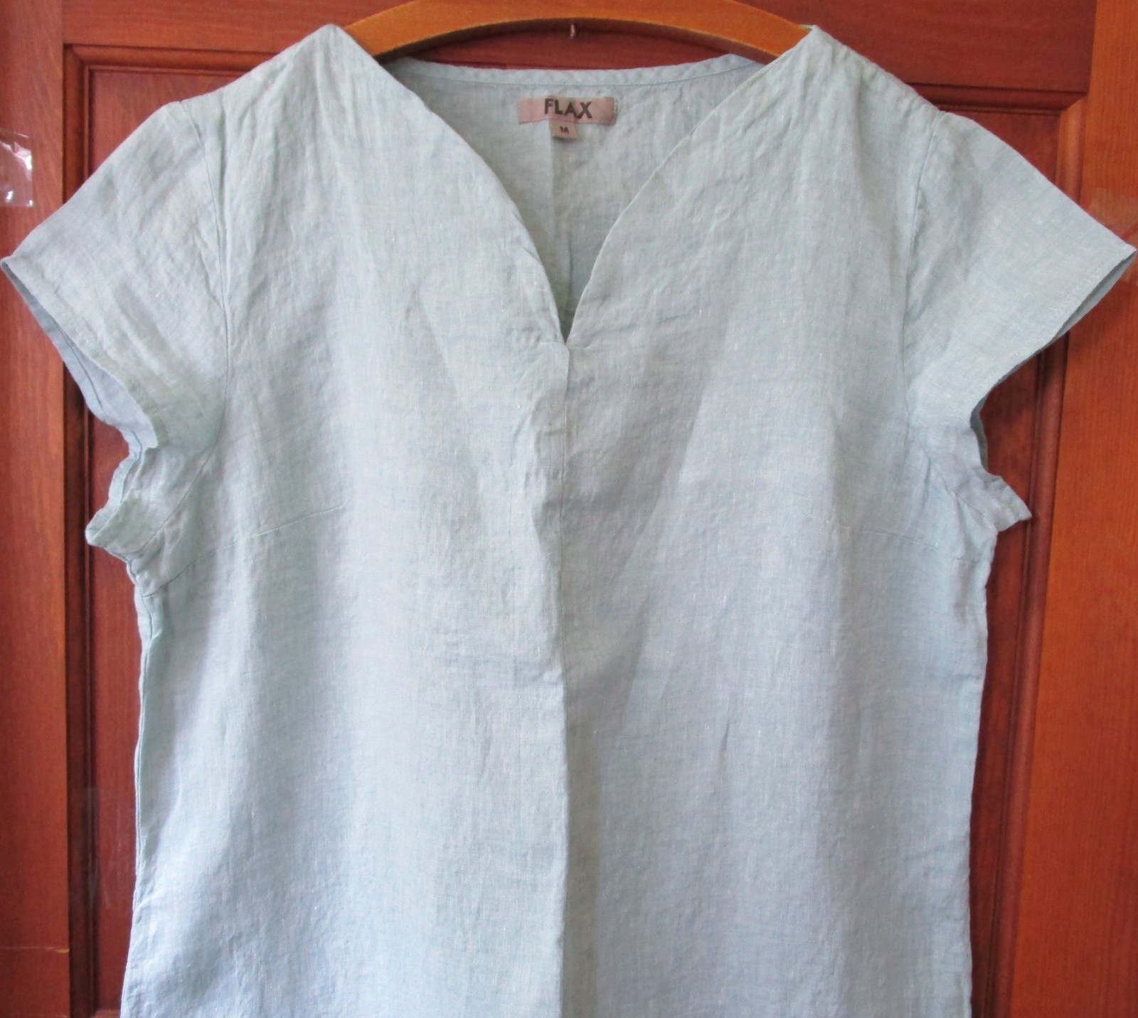 FLAX Designs Linen Centered Dress M NWT