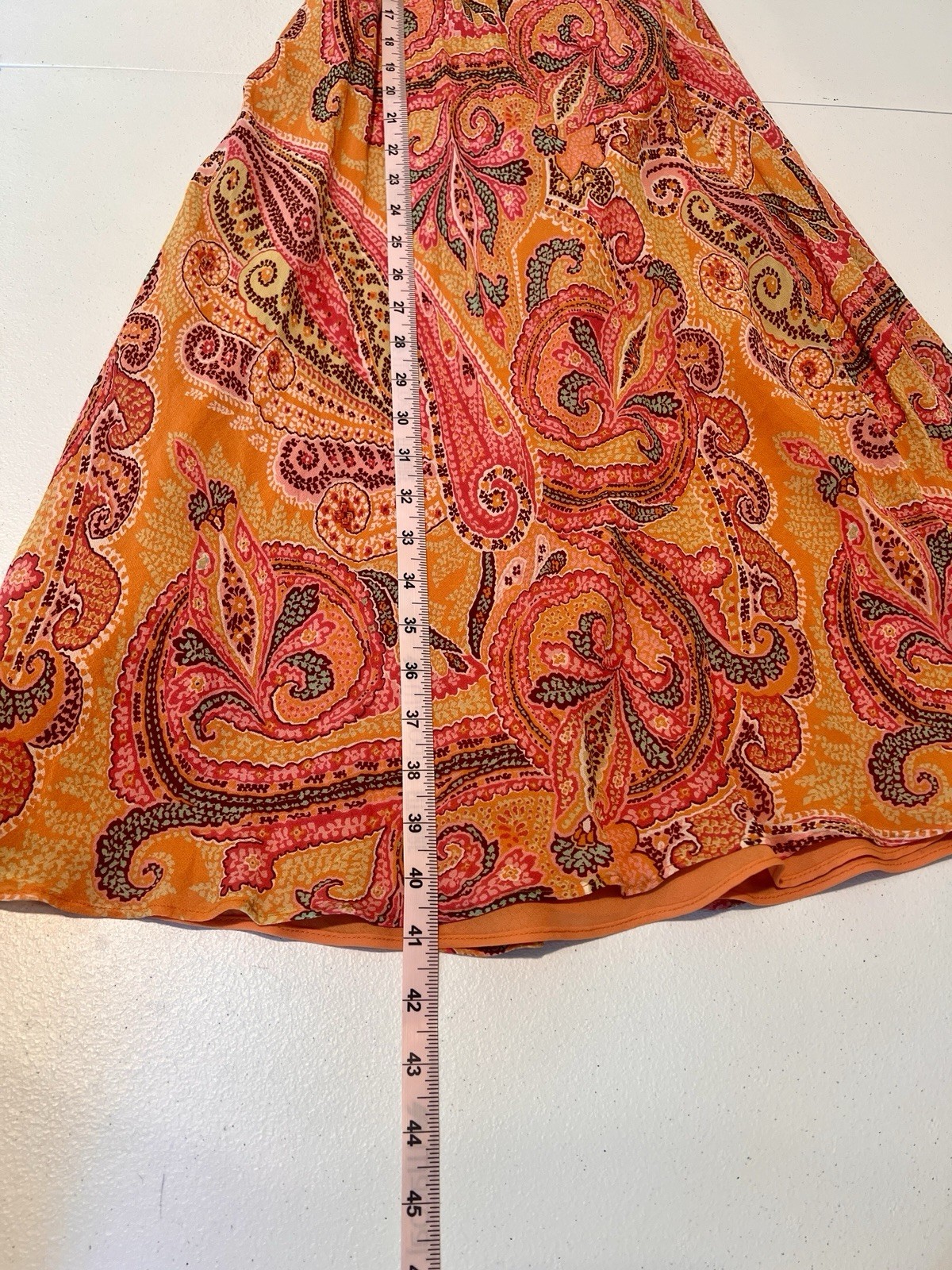 Ann Taylor Halter Silk Midi Dress Sz 2 Paisley Boho Y2k Summer Wedding Tropical