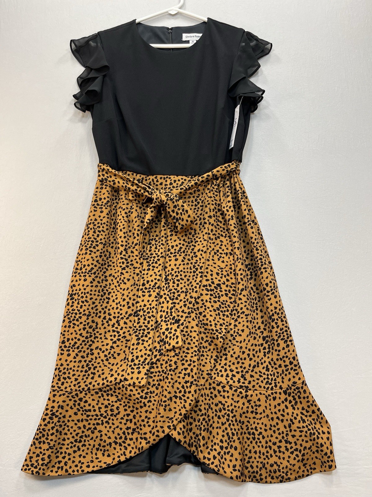 NWT Shelby And Palmer Dress Size 10 Cheetah Print