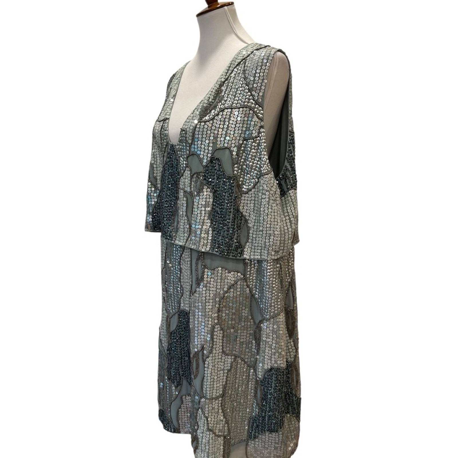 Plus Size Cocktail Dress 1X Art Deco Semi Formal 18 Retro XXL Dress 2X Cruise