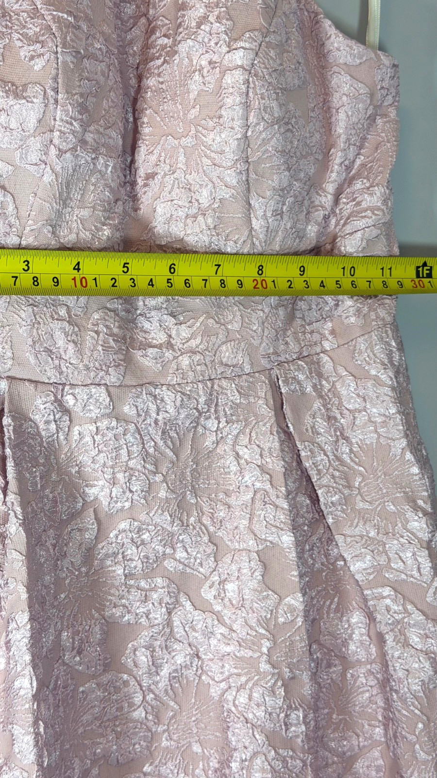 Unithorse Pink Jacquard Halter Formal Dress Women’s Size S US 4 Lace-Up Back Gow