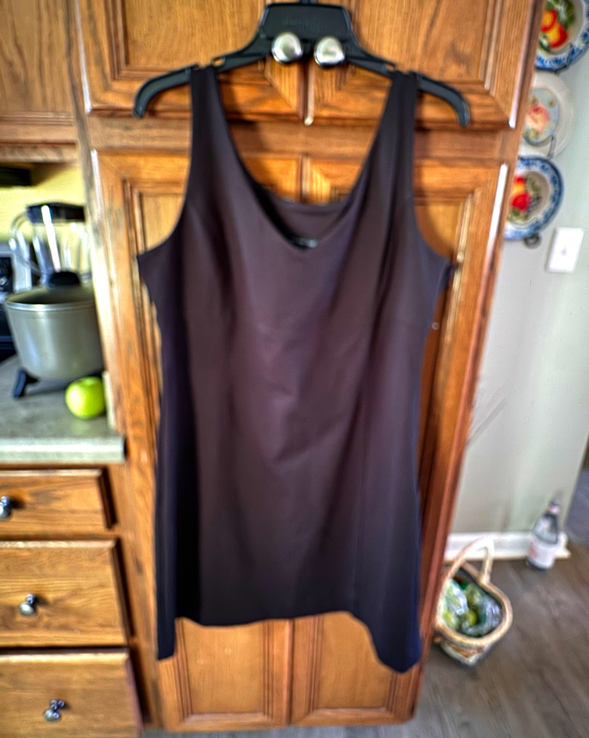 New York & Company Black Sheath Dress Scoop Neck Sleeveless Short Zip 14