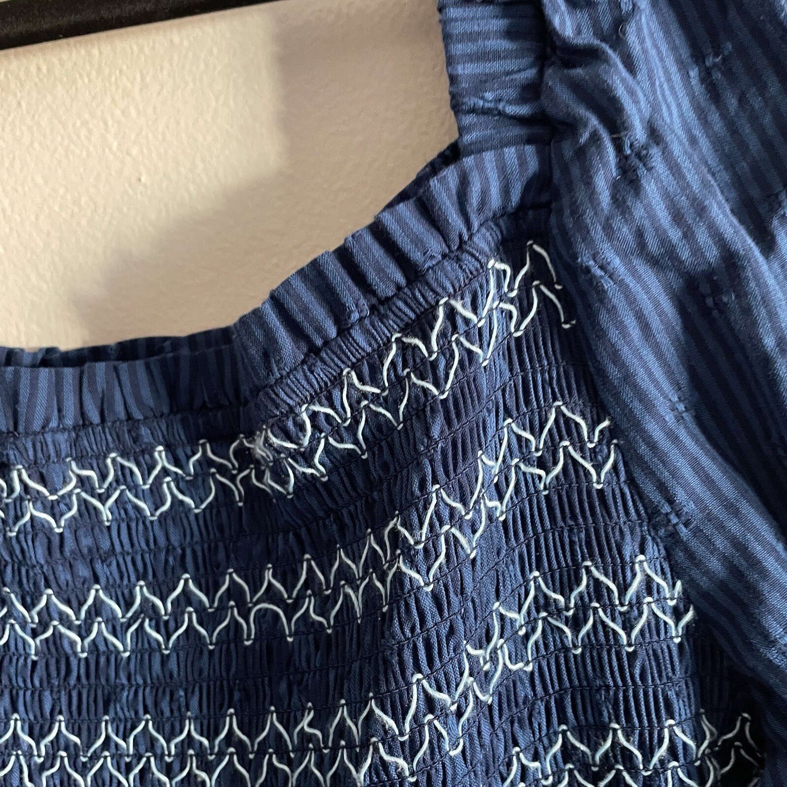 Draper James RSVP XXL Pockets Puff Sleeve Smocked Bodice Fit & Flare Dress NWT