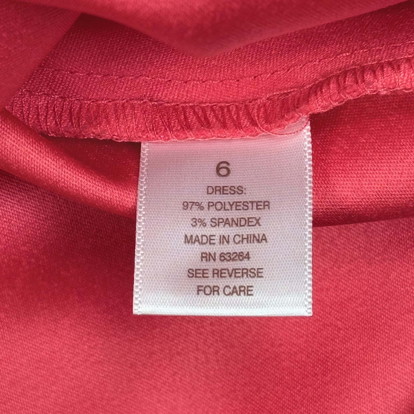 DB Established 1962 Sleeveless A-Line Dress Womens 6 Coral Pleated Fit & Flare