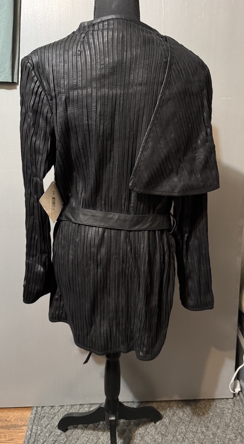 Mark & James by Badgley Mischka Leather Dress SZ L Goth Renaissance Gladiator