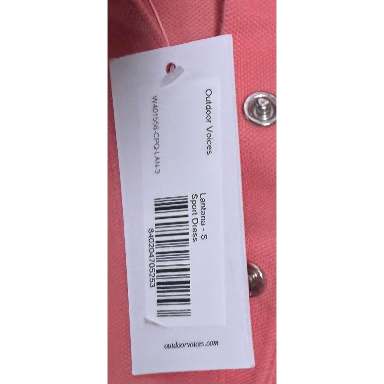 Outdoor Voices Lantana Sport Dress Coral S Athleisure Tennis Pickleball Golf