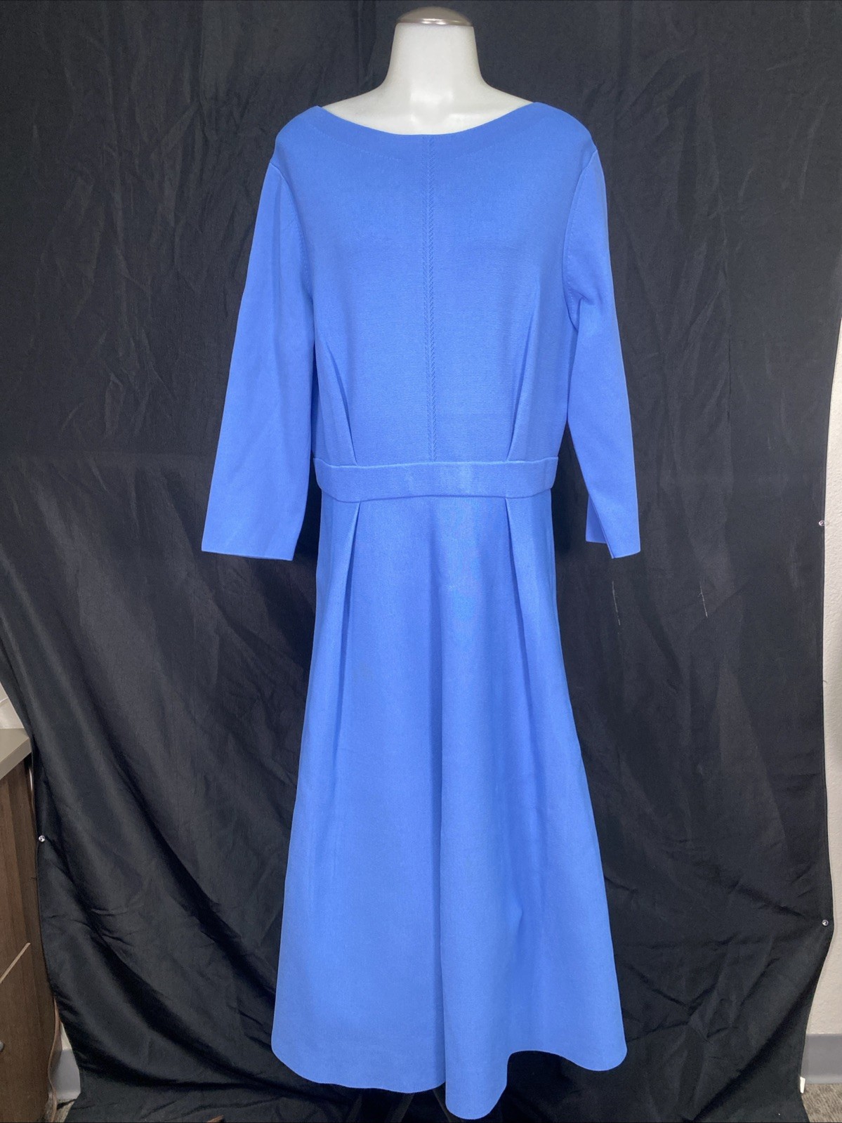 The Fold London Blue Bellaria Dress Size US 14