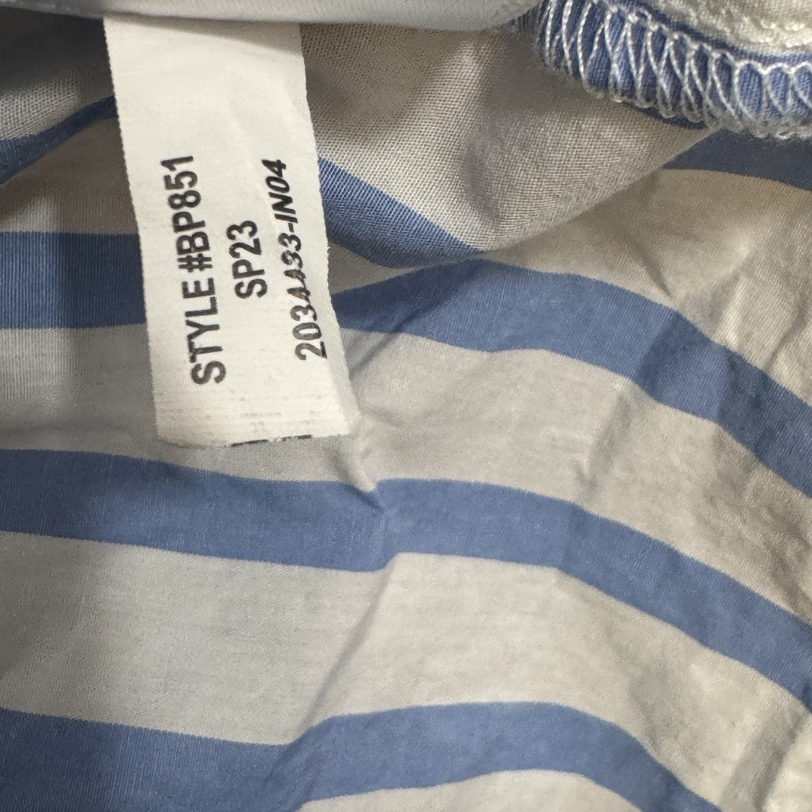 J.Crew Womens Blue White Vertical Stripe Tiered LS Poplin Mini Dress Nautical S