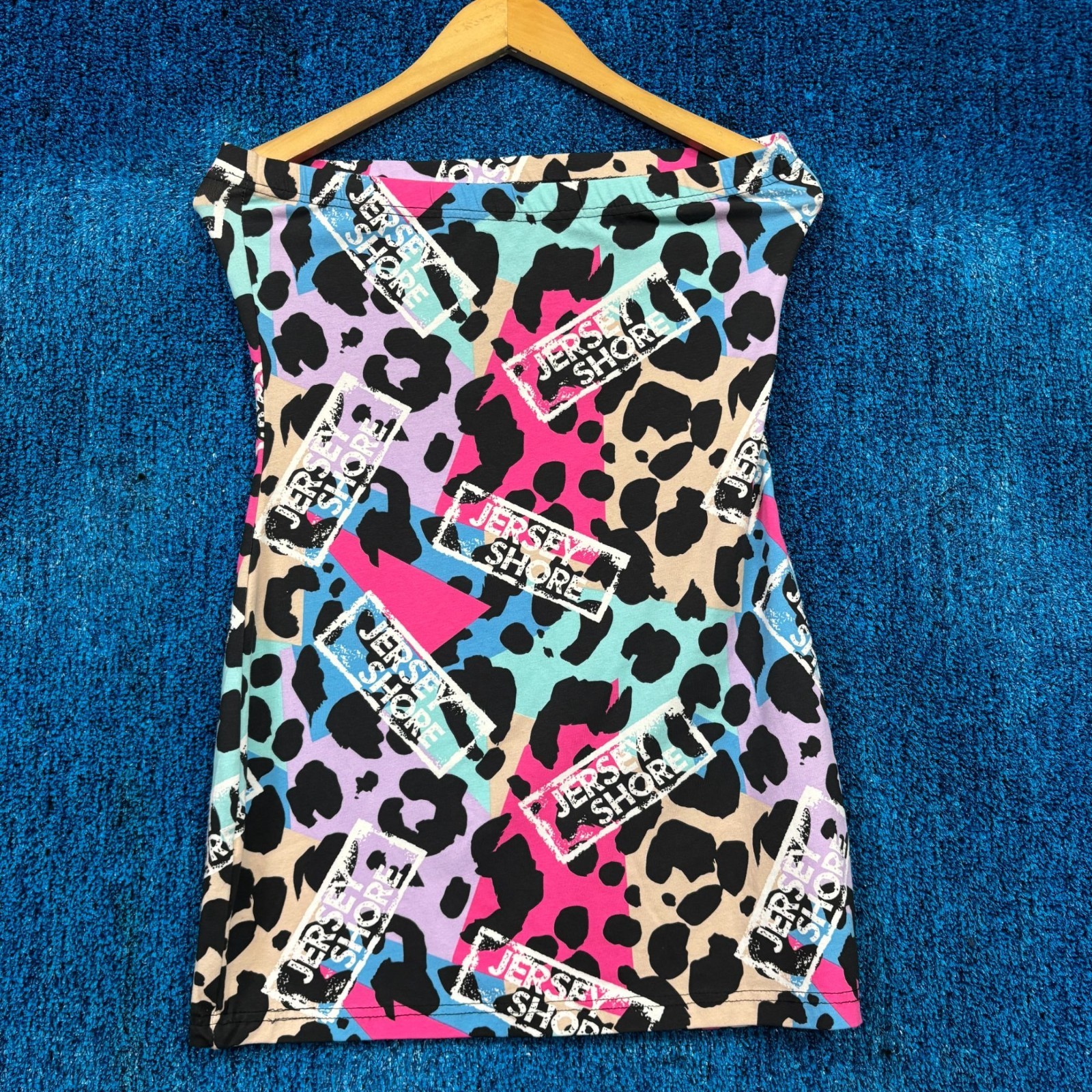 Jersey Shore Self Titled Multicolored Graphic Tube Dress Size Small