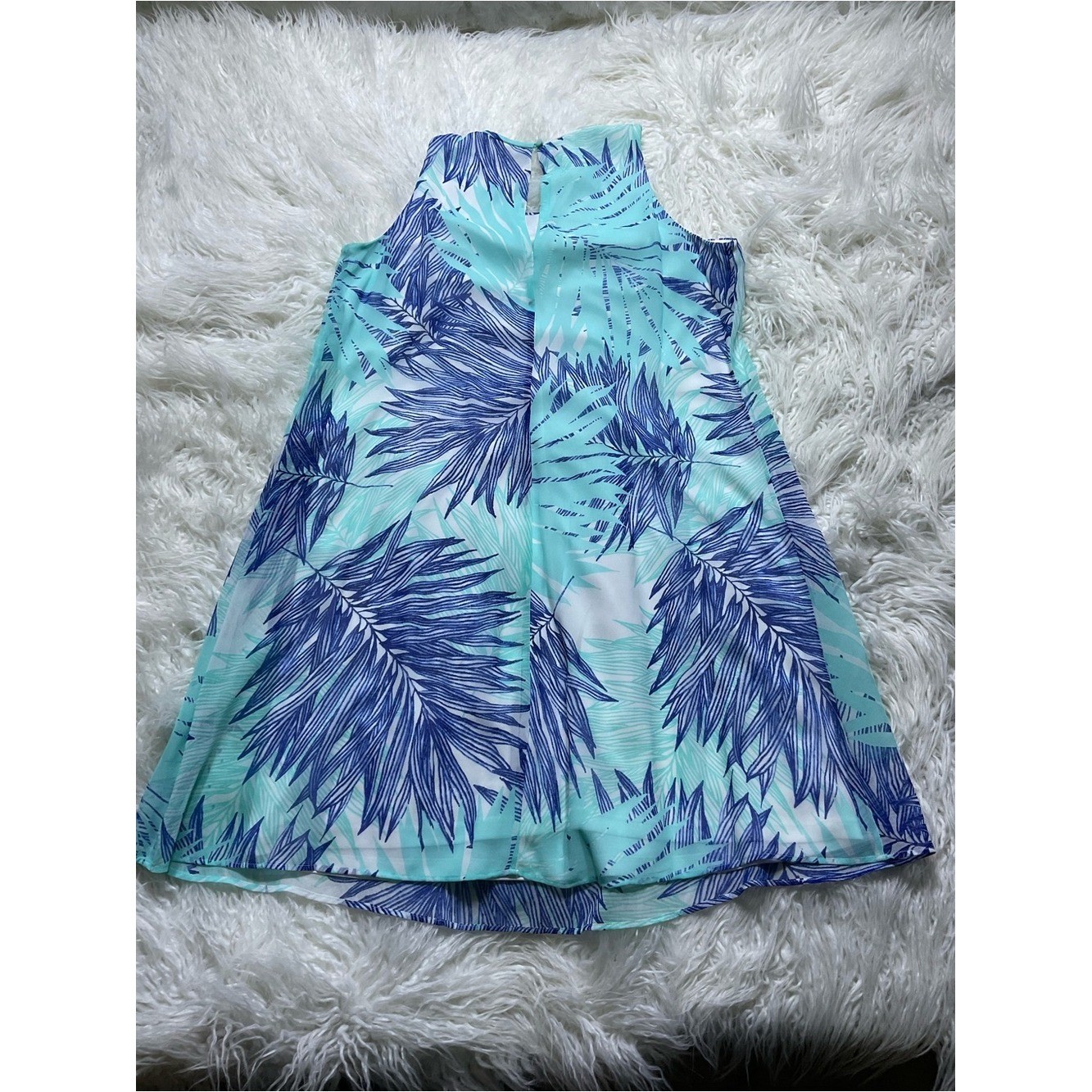 Calvin Klein Leaf Trapeze Shift Dress