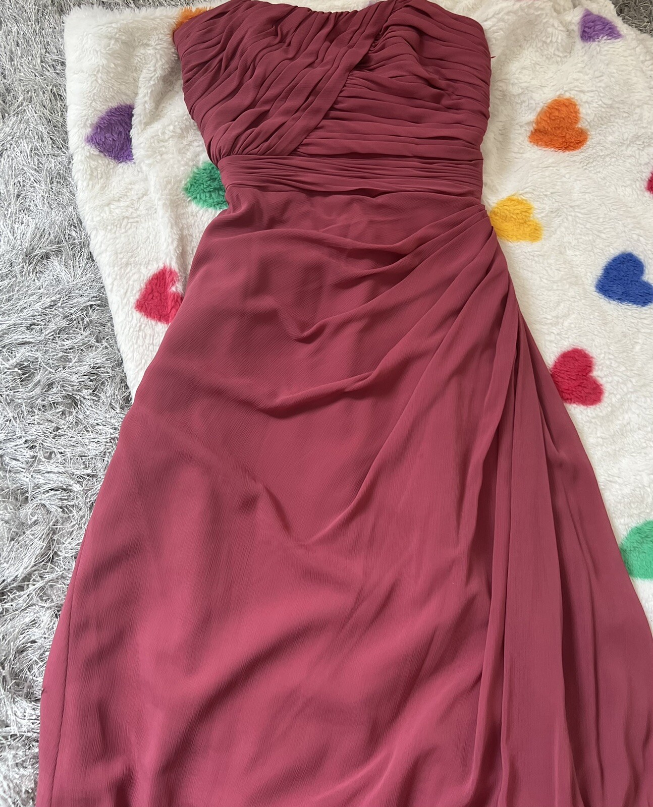 Luxurious Maxi Women’s Rose Jordan Bustier Party/ Evening Dress Sz 4 No Stretch