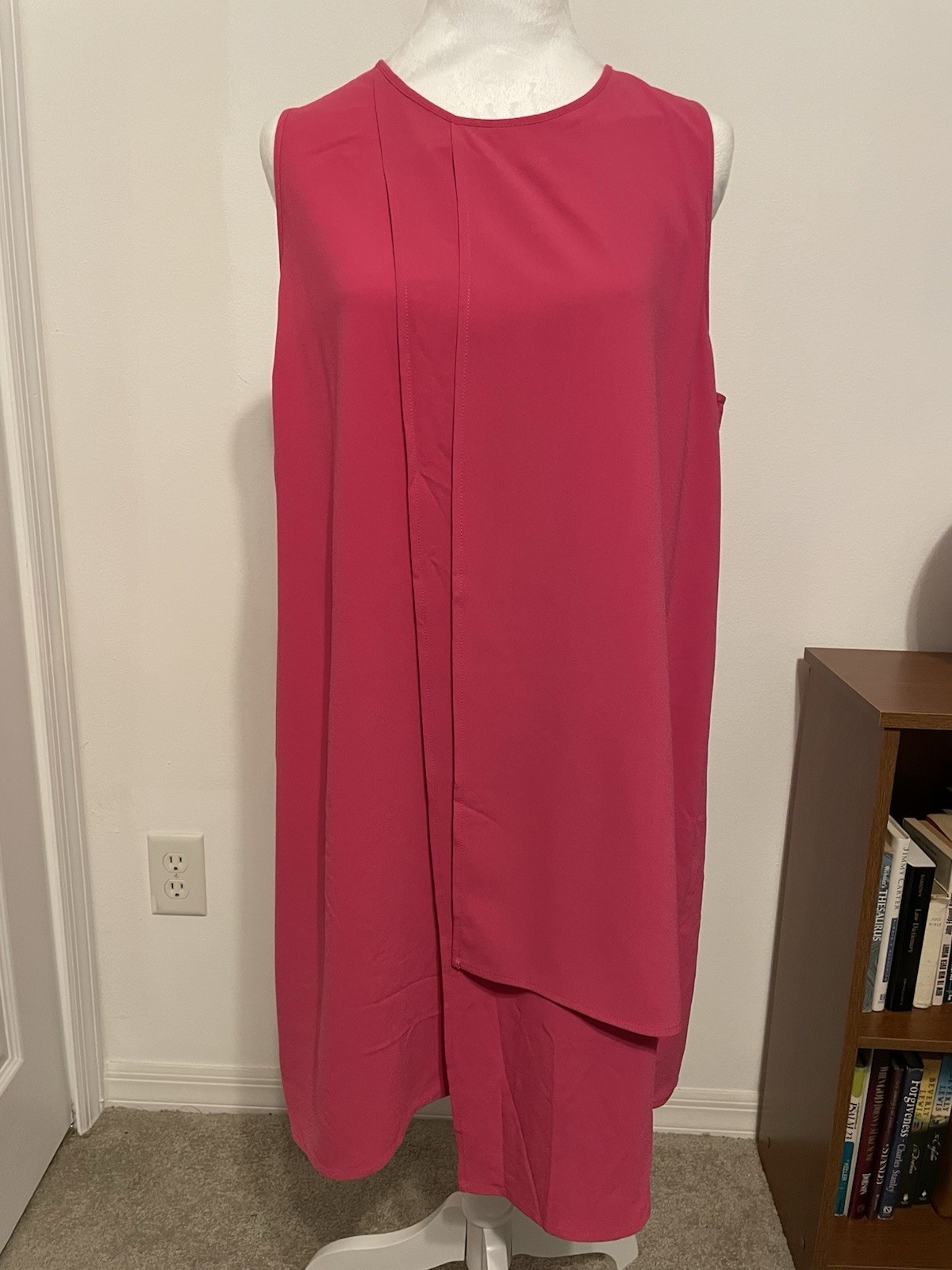Mud Pie Sleeveless Elizabeth Paneled Dress Size Large Rose Knee Length NWT