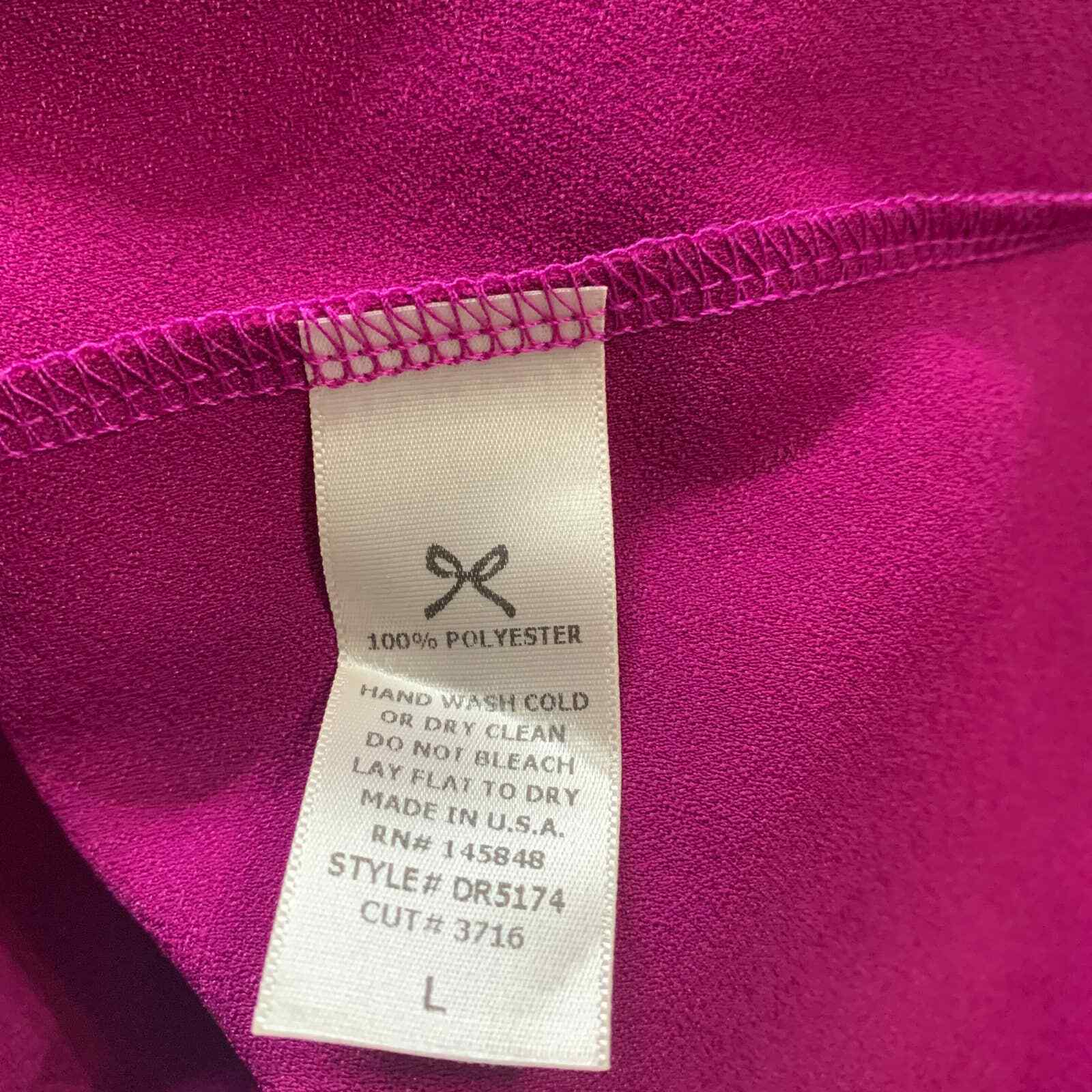 Everly Dress Womens Size Large Purple Sleeveless Deep V-Neck Back Zip NWT
