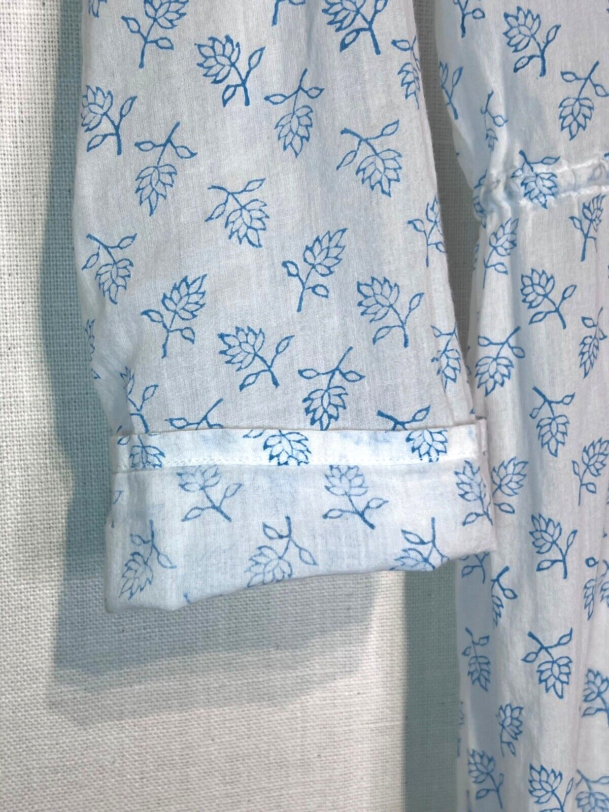 Agnes B Sheer White Breezy Cotton Henly Summer Beach Dress, Cover-up, Size 42