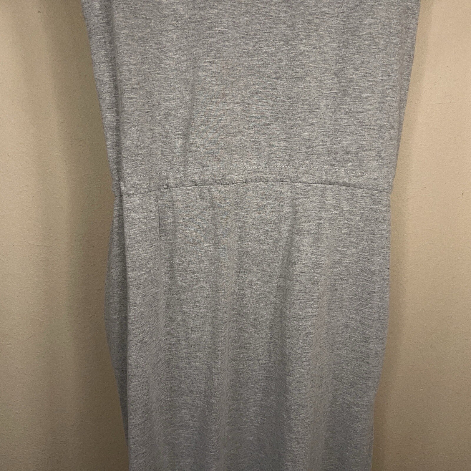LARGE 7TH RAY LIGHT GREY TSHIRT DRESS SHORT SLEEVE CASUAL STRETCH