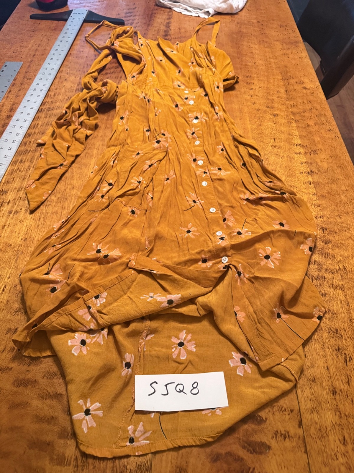 Faithfull The Brand Floral Midi Dress SIZE 10 SJQ8