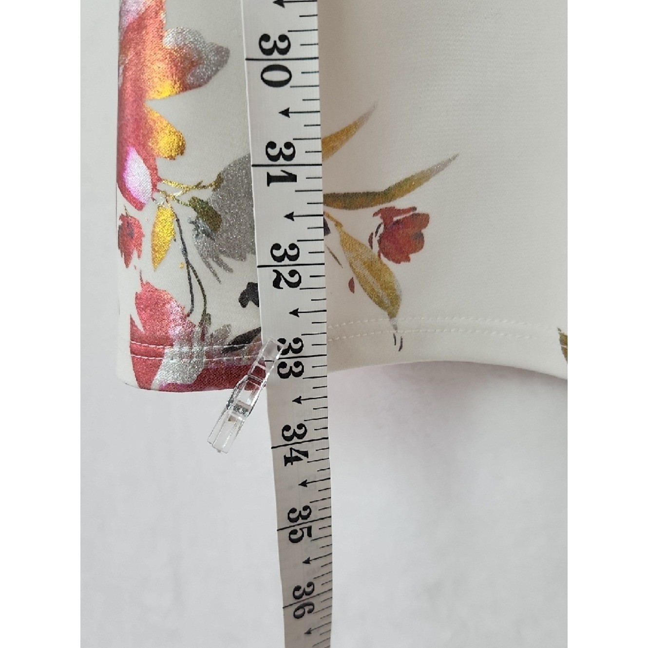 Soprano Floral Fit and Flare Sleeveless Dress Size Large V Neck Zipper Back