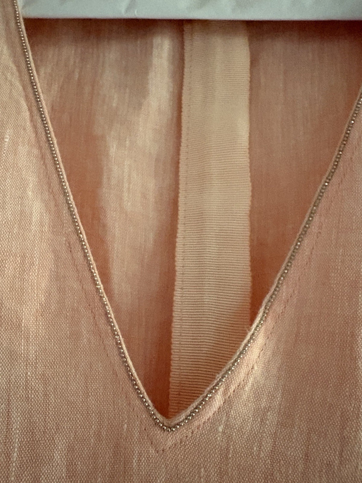 Lafayette 148 Peach/Pink Midi Linen Dress M