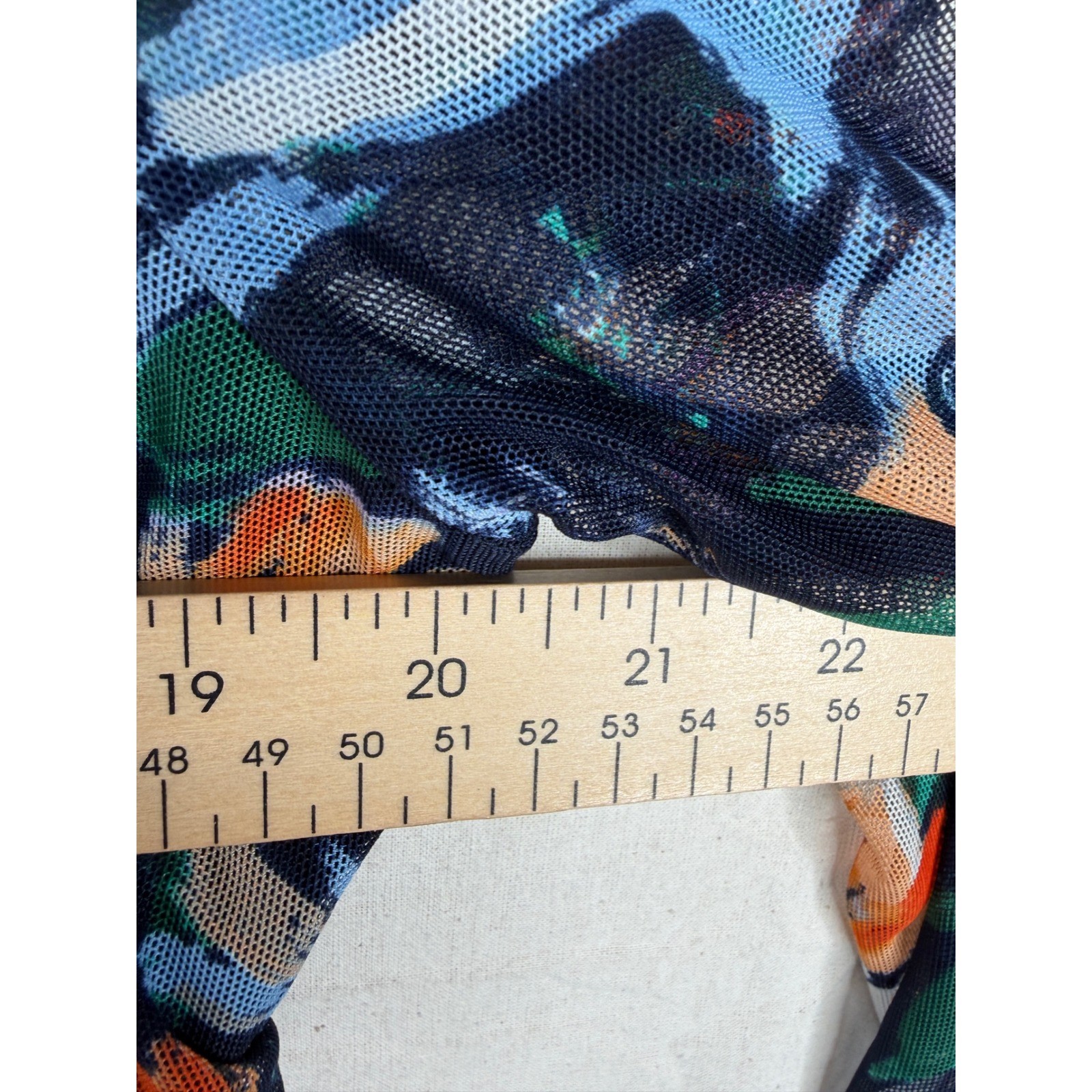 New Enfocus Studio Floral Print Half Sleeve Dress size 12 Blue/Orange