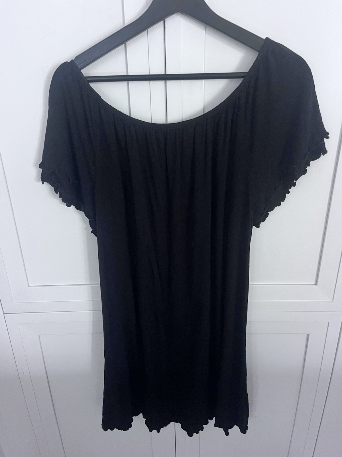 Green Envelope Los Angeles Flowy Black Dress Size Large