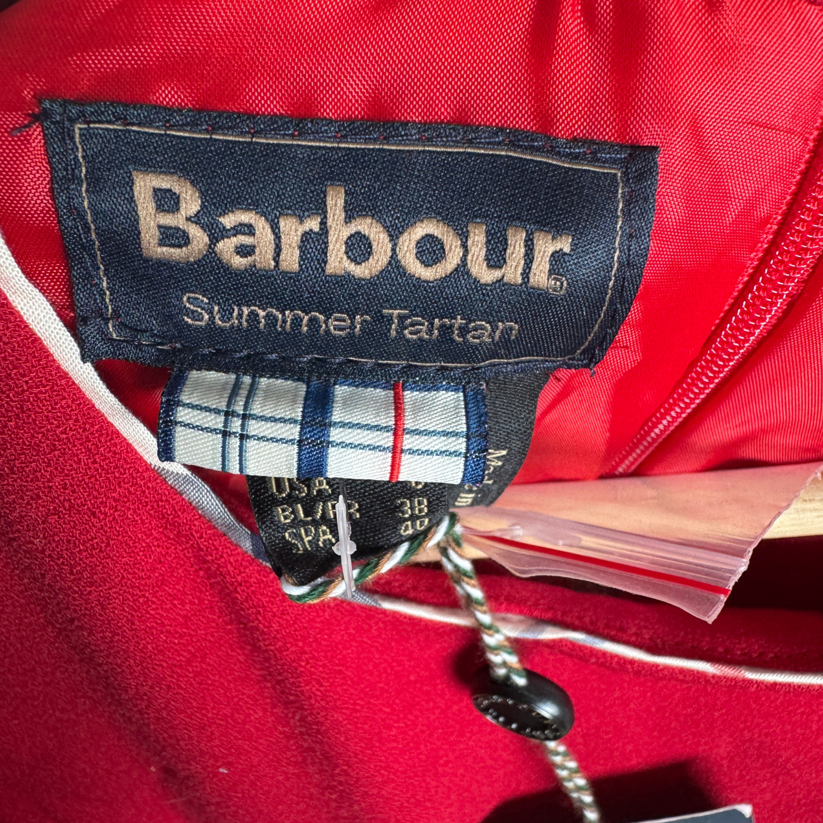 Nwt New Barbour Womens Summer Leathen Tartan Red Dress Sz 6