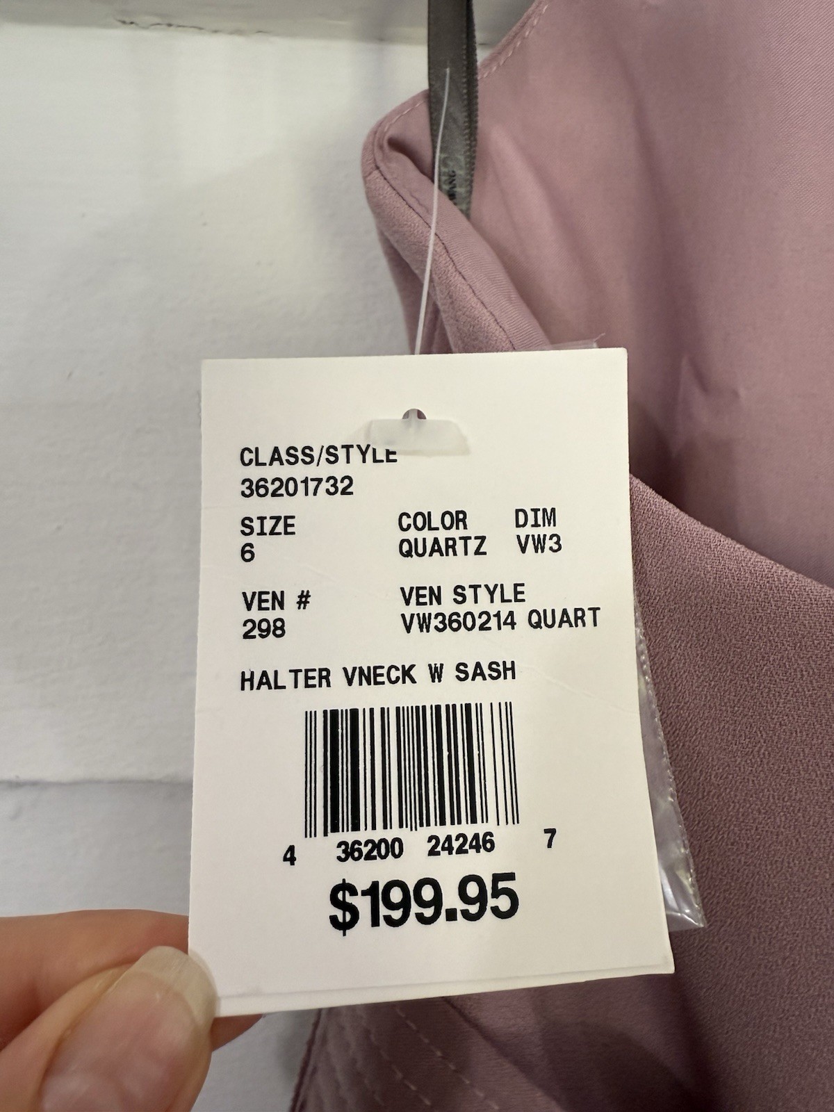 VERA WANG WHITE Size 6 V-Neck Halter Maxi Dress Gown Satin Charmeuse Blush
