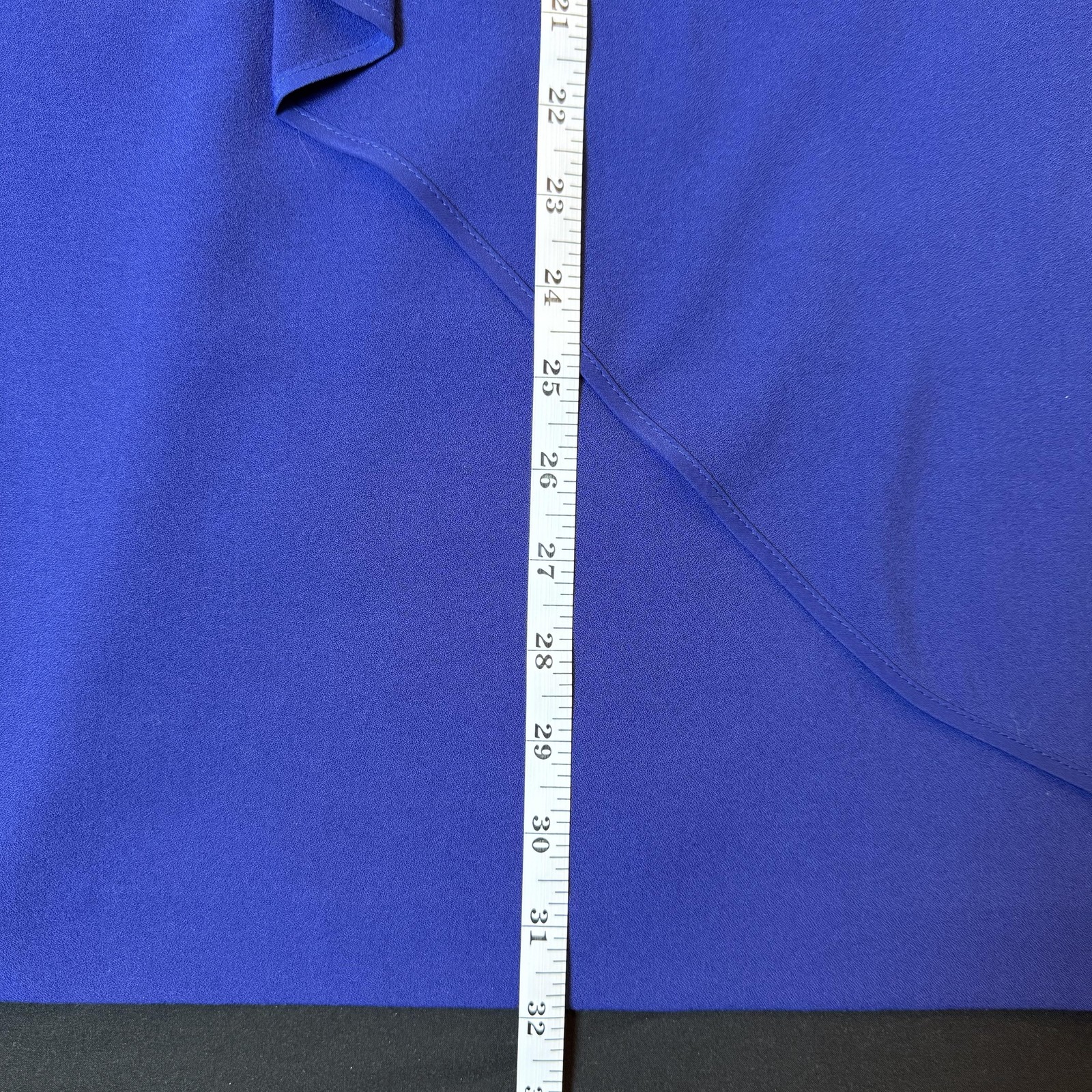BCBGMAXAZRIA Womens 4 Blue Depth Sheath Dress Asymmetric Ruffle Cocktail Midi