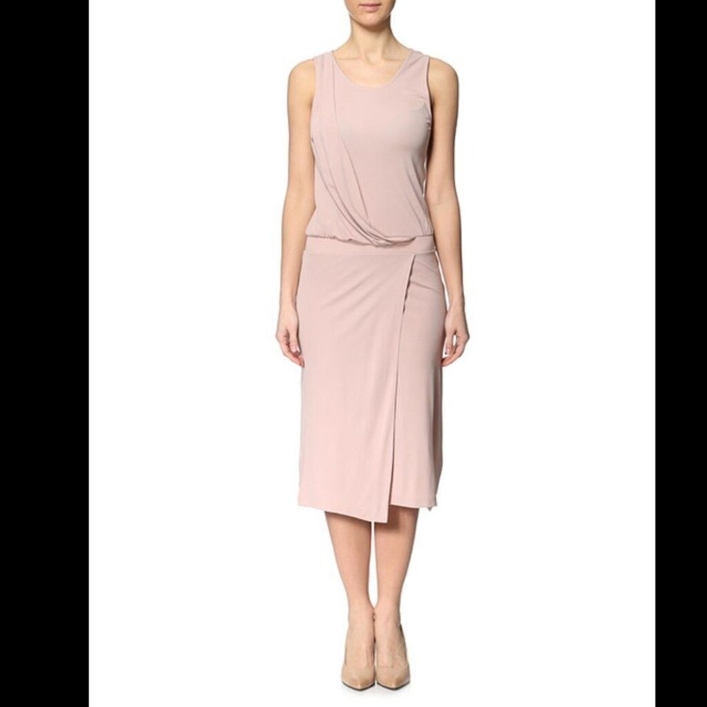 FILIPPA K Dusty Pink Viscose Drape Tank Dress XS