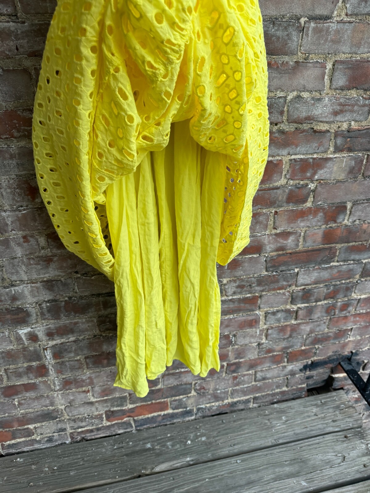 NWT Anthropologie Somerset Maxi Dress Eyelet Brown White Blue Yellow Pink