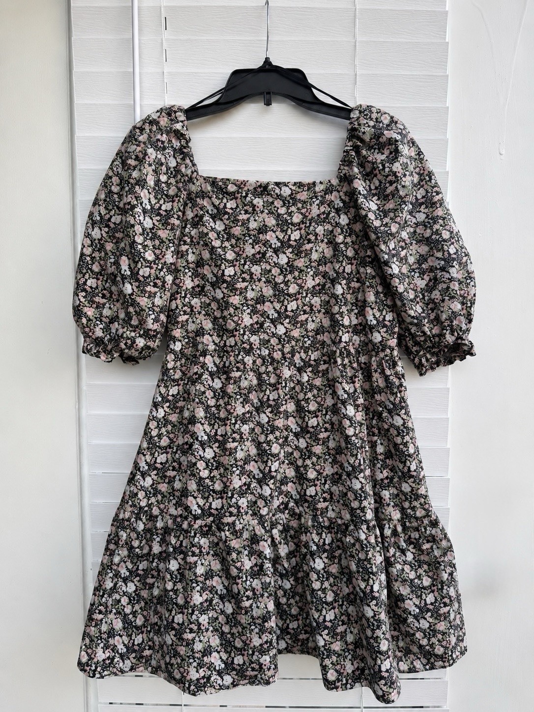 Levi’s Floral Cottagecore Mini Dress Women’s Small Cotton Puff Sleeve Prairie