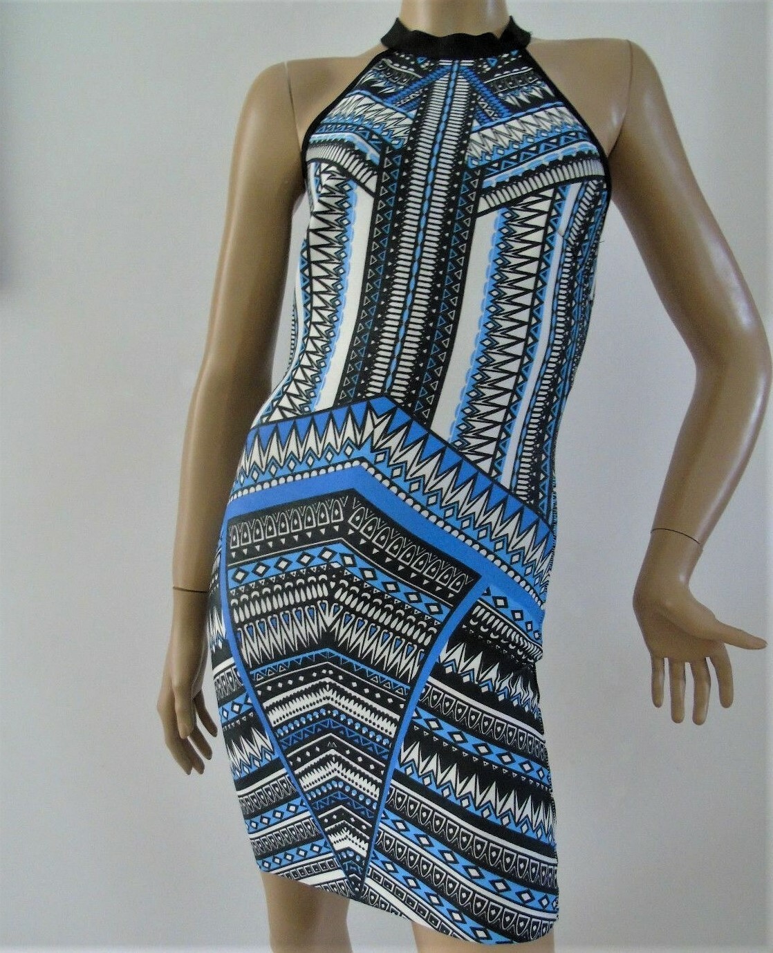 Zigzag Bodycon Boho Dress Womens Cutout Back Dress New Tags Size Small