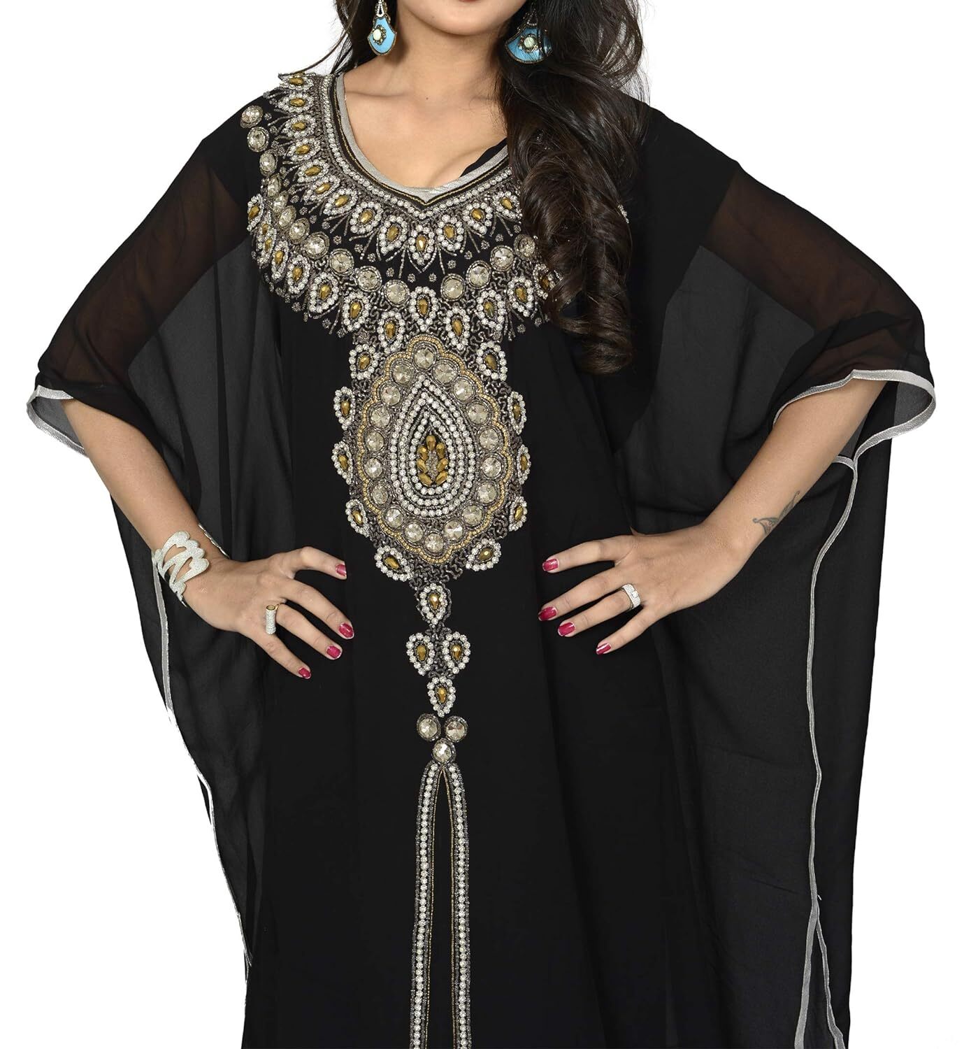 New Traditional Elegant Modern Kaftan Fancy Women Wedding & Festival Wear Gown
