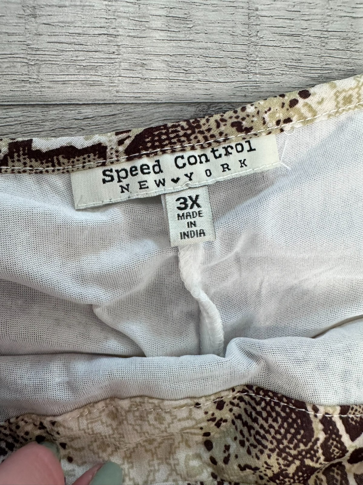 Speed Control lightweight lined animal print flowy sundress size 3X I5