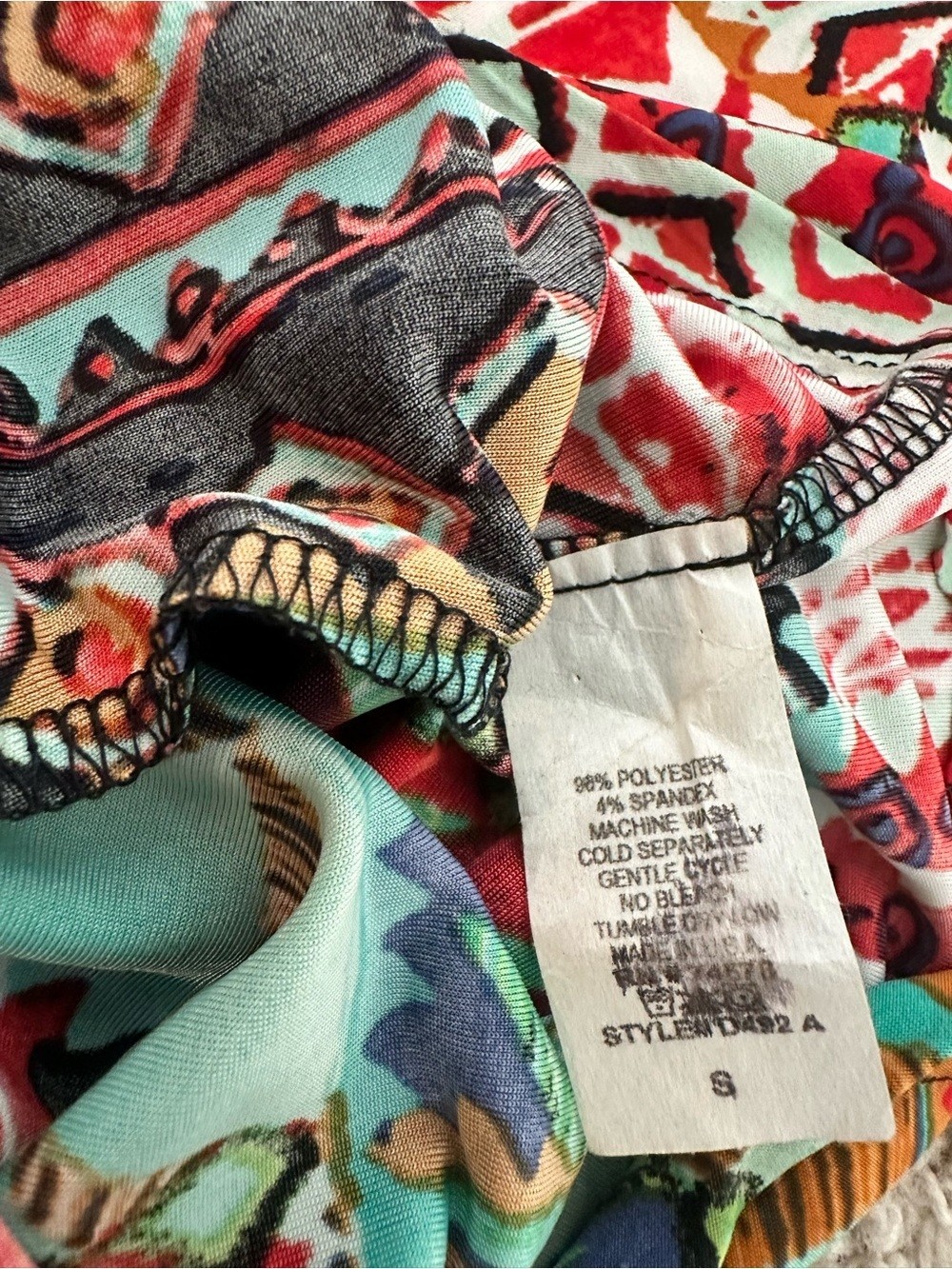 Cache Maxi Dress Size S Boho Tribal Geometric Print Sleeveless