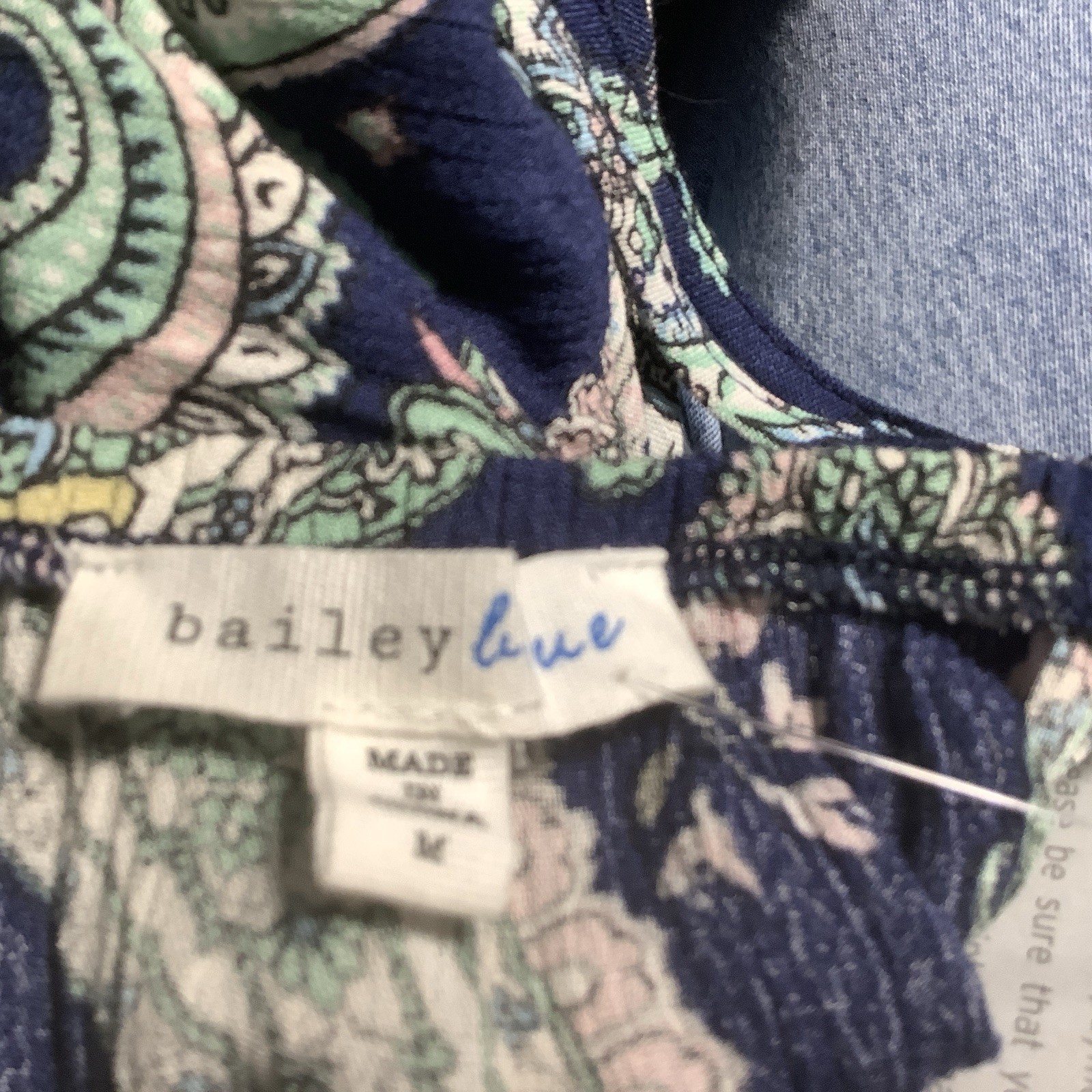 Paisley Halter Dress Medium Blue Resort Vacation Ruffle Hem Boho NWT Sexy