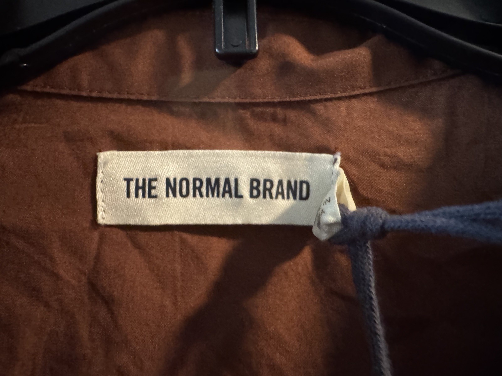 The Normal brand Avery Utility Dress in Espresso Small Button Down Collared NWT
