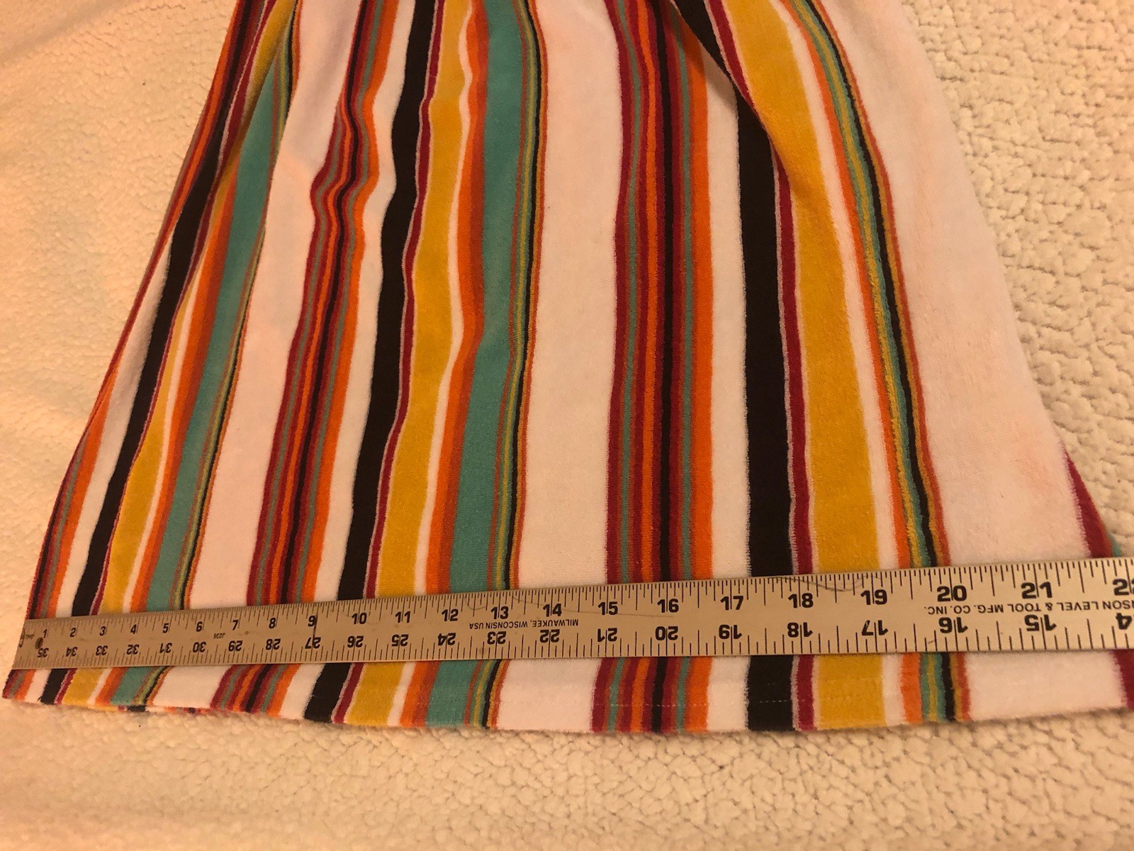 Juicy Couture Black Label Terry Multicolor Vertically Striped Halter Dress Sz XS