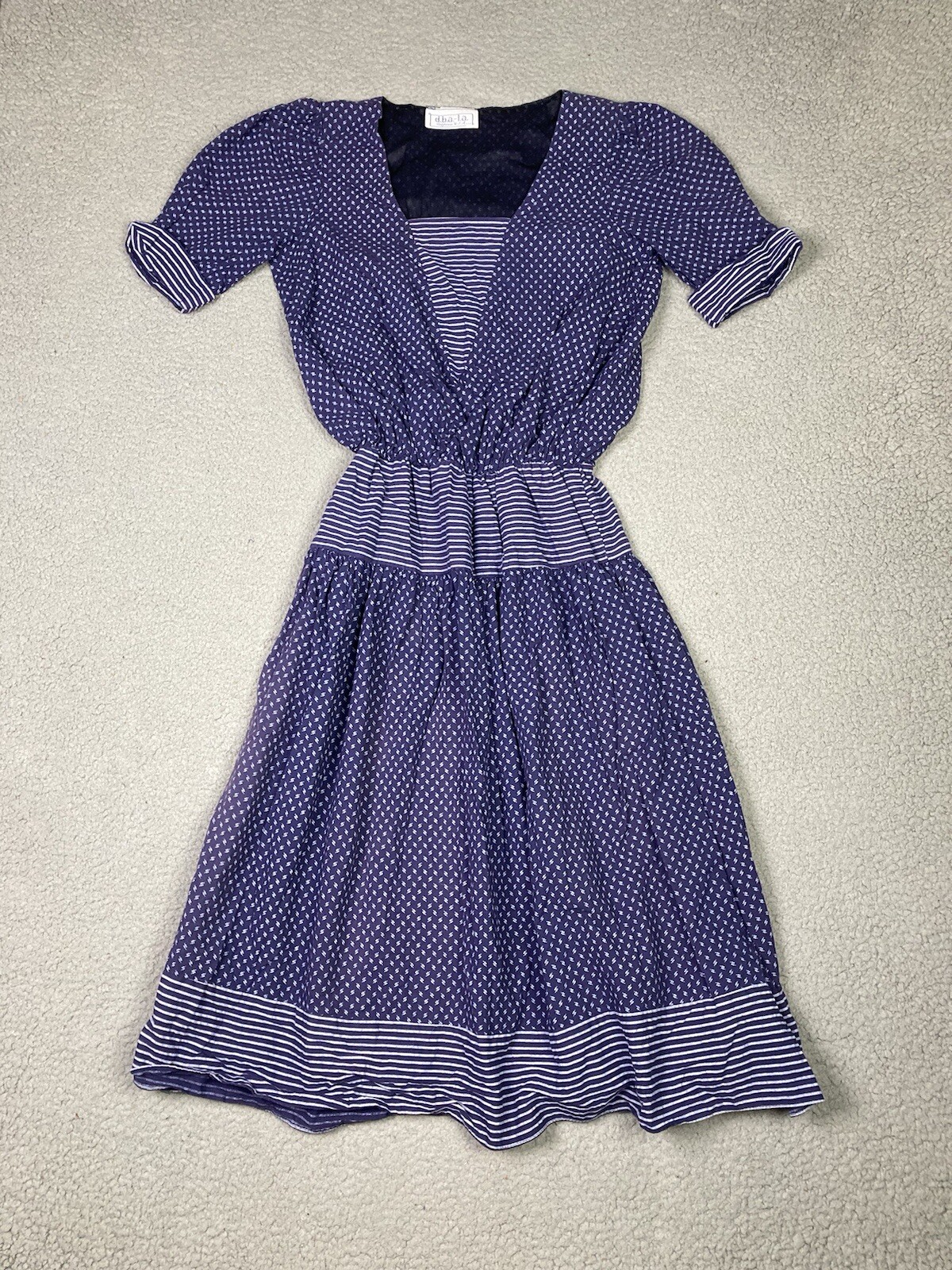 Vintage dba la Dress Womens Small Purple Prairie Cottagecore Boho Festival
