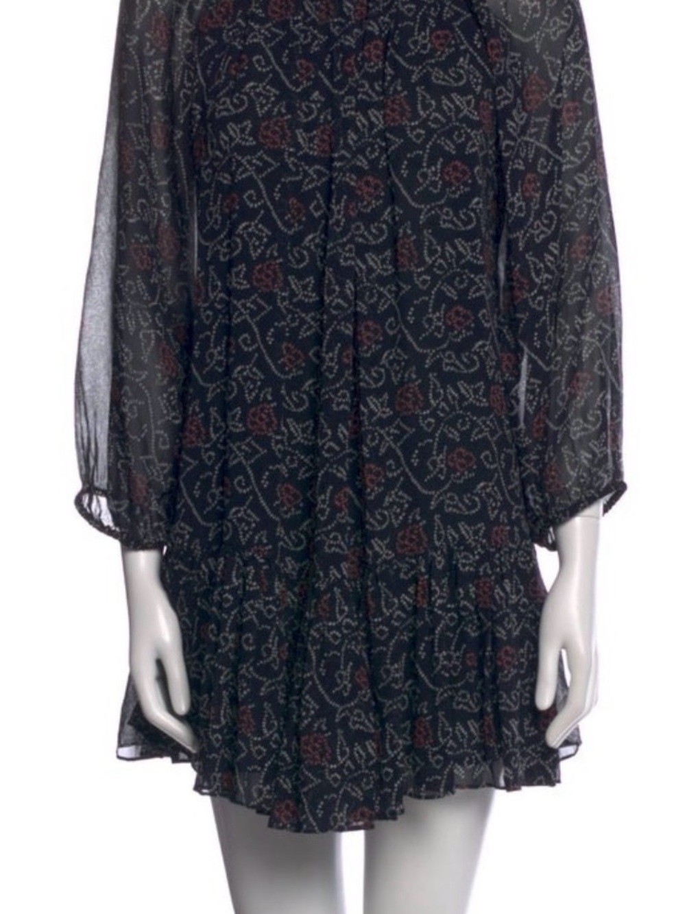Ulla Johnson Silk Adena Mini Dress Shibori Size 2