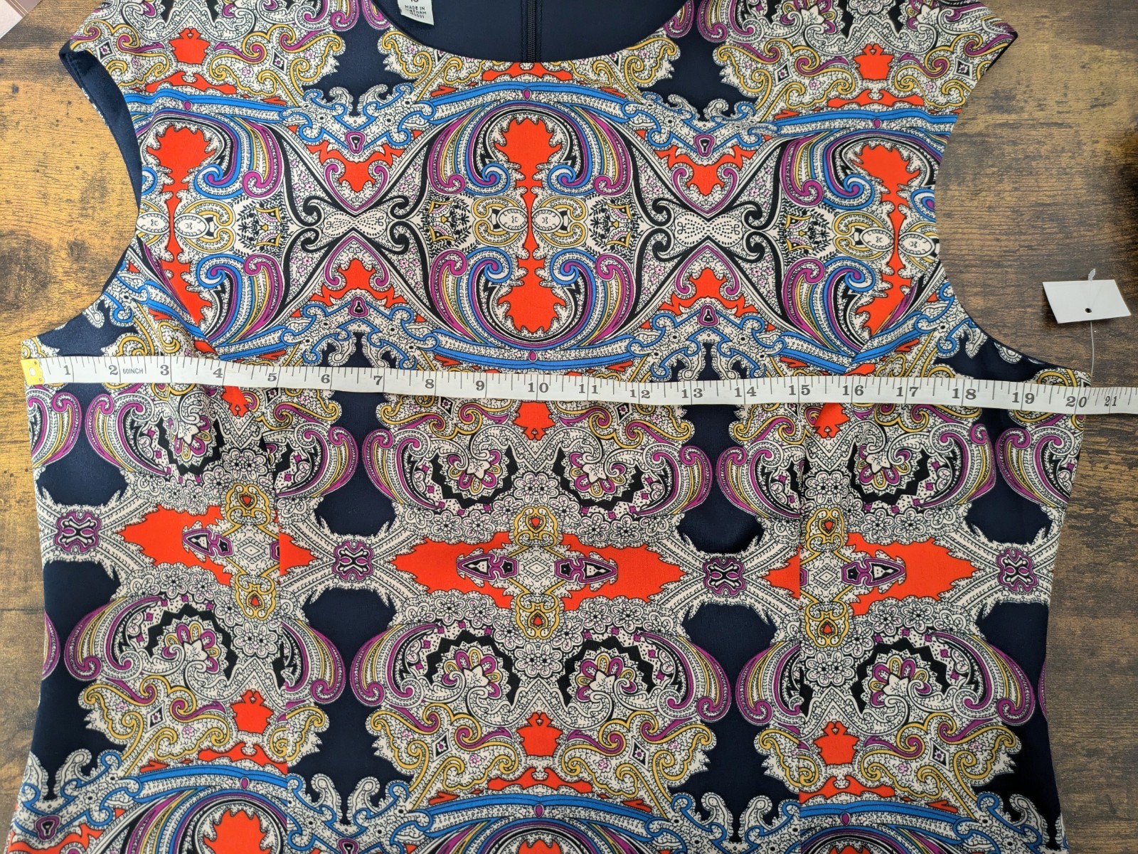 London Style Collection Multicolor Sheath Dress Size 18 Floral Paisley Casual