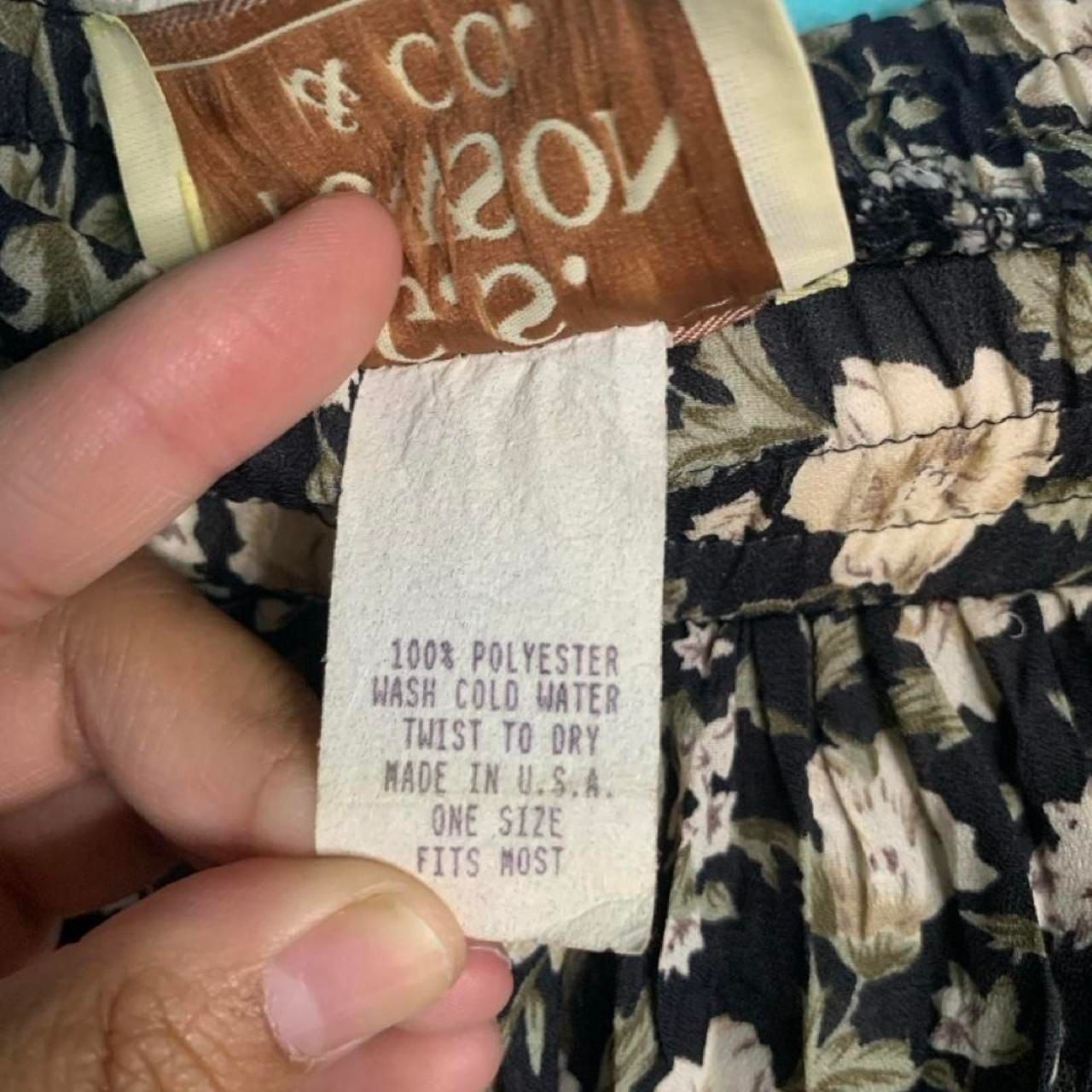 Vintage G.S. Towson & Co. Floral Pleated Maxi Skirt