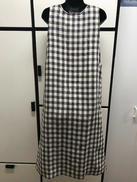 Journal Standard Linen Check Jumper Dress Graphite Beige Check Combo One Size