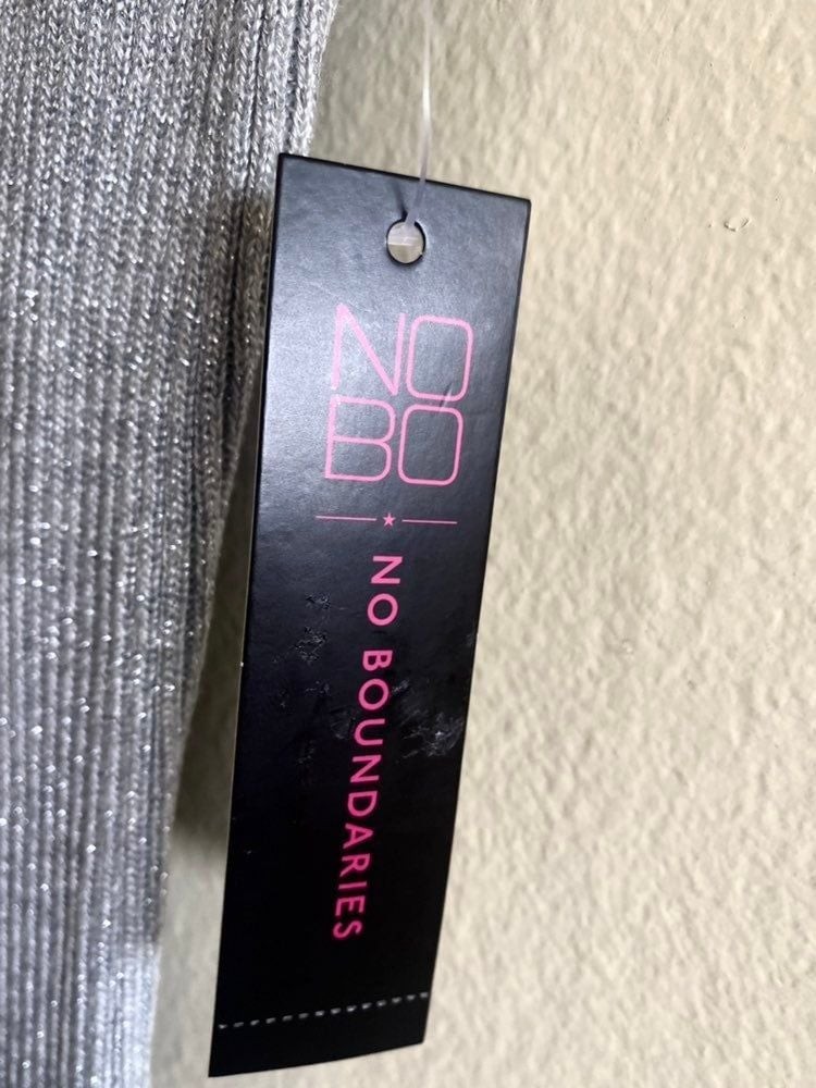 No Bounderies Teardrop Dress – Heather Grey Silver Size L & S