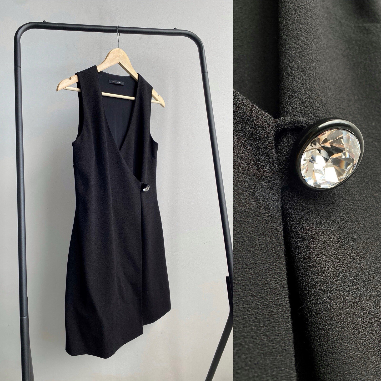 Christopher Kane Luxury Women’s Dress With Trim Crystal Size S Made in France