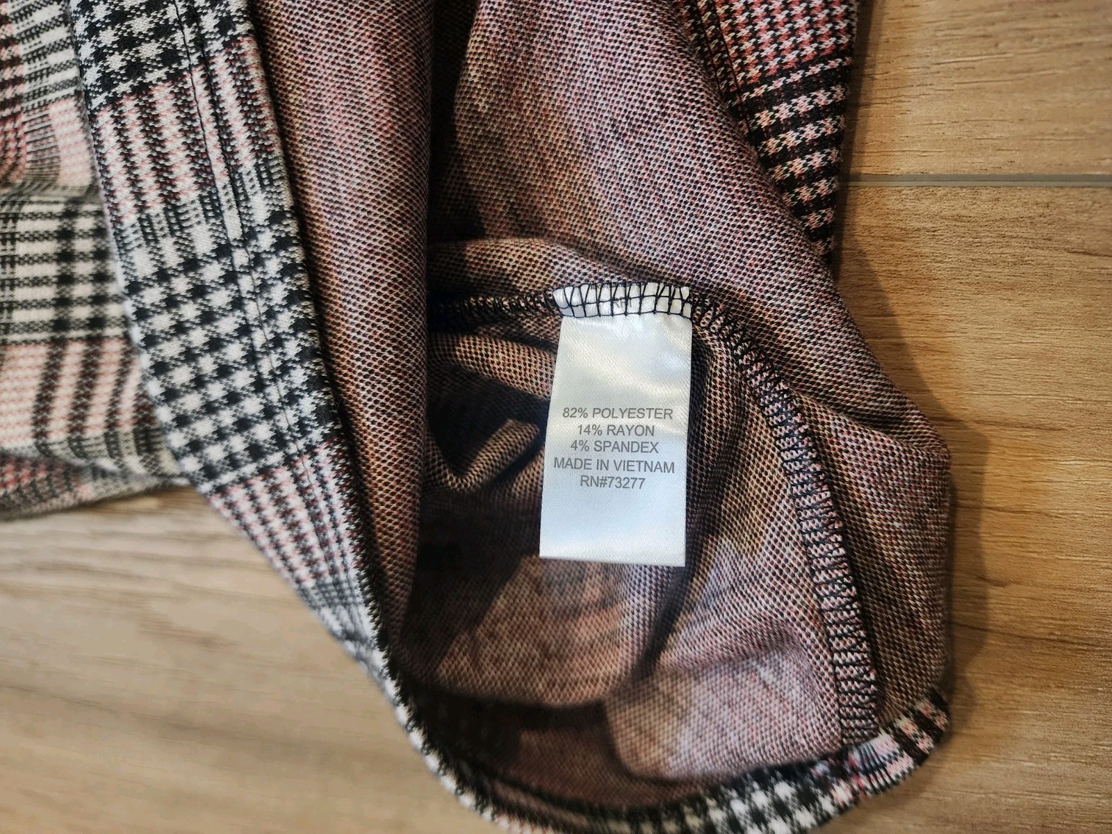 SO Juniors Button-Strap Pinafore Mini Dress Pink Black Plaid Size L